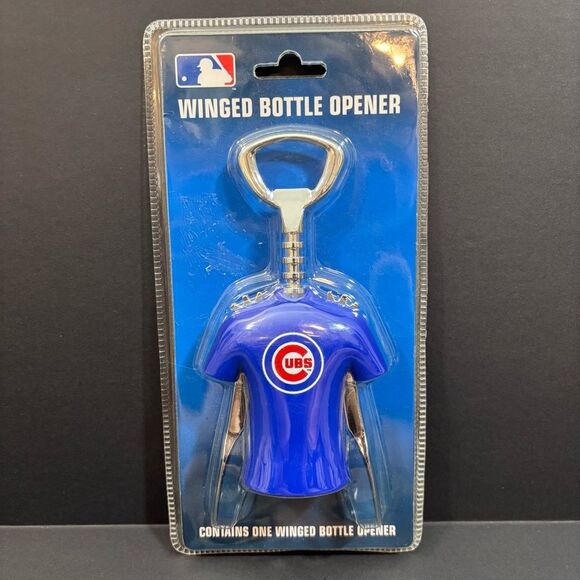 MLB Chicago Cubs NEW Jersey Winged Wine Opener by Boelter - Picture 3 of 8